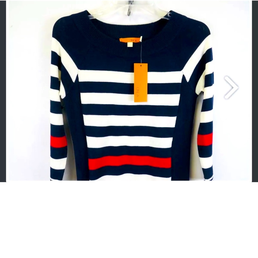 Onea "Midnight/Jester Red Combo" LS Top Women's Small MSRP $69